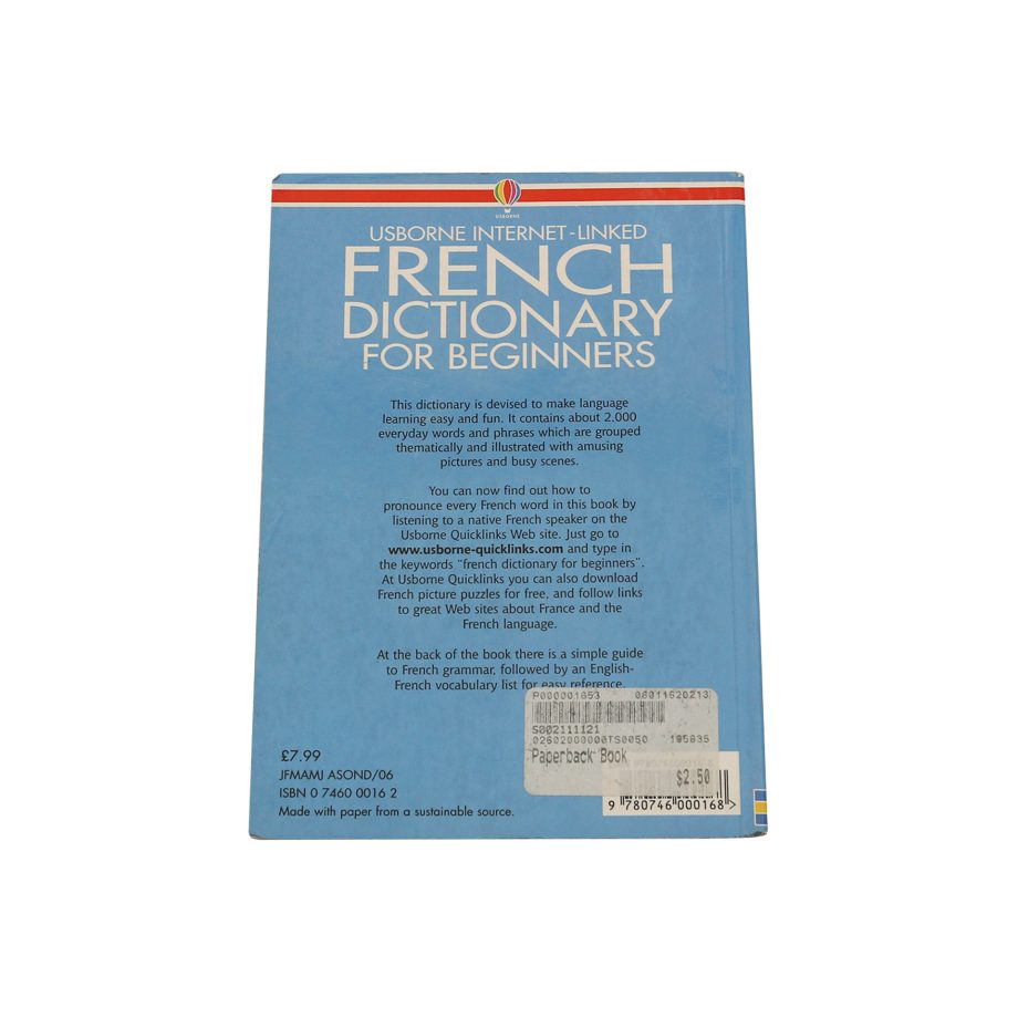 USBORNE INTERNET-LINKED FRENCH DICTIONARY FOR BEGINNERS