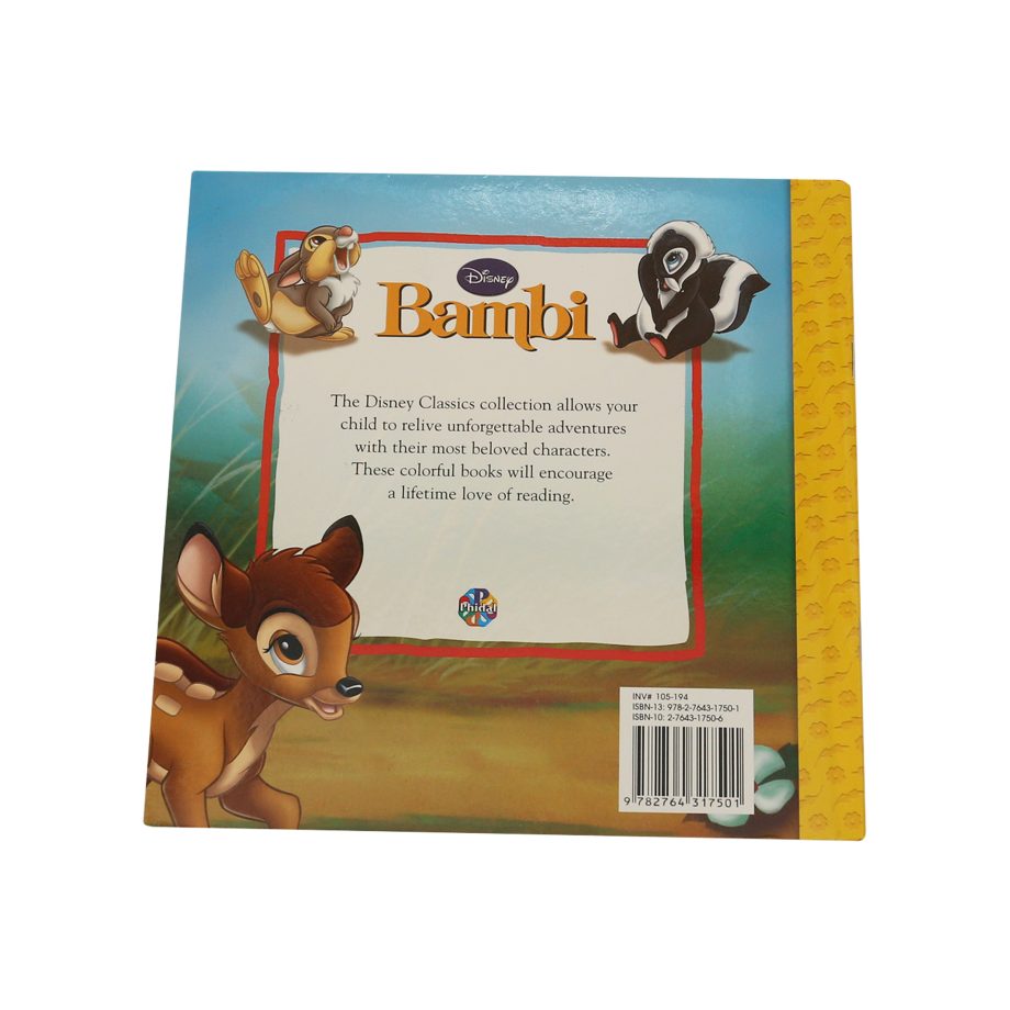 Disney Bambi Paperback Picture Book 2012 Phidal Publishing